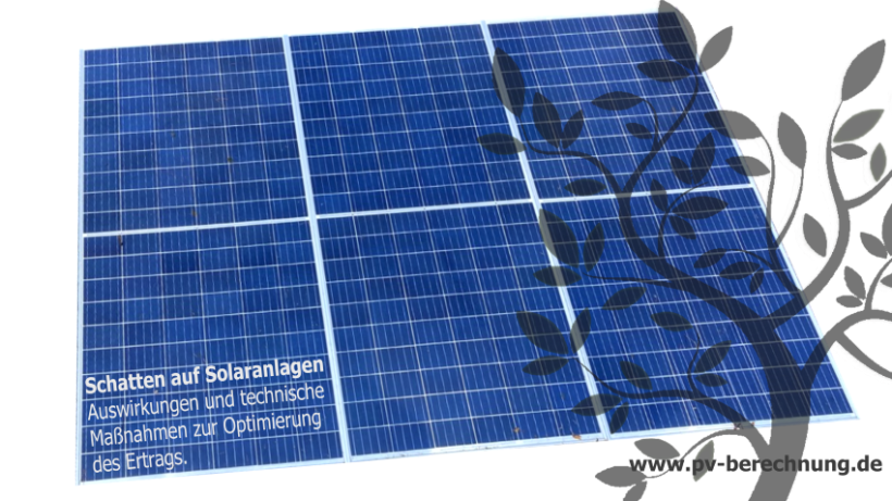 Schatten auf Solaranlage Schatten auf Solaranlage