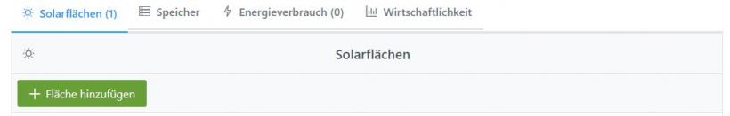 Solarfläche hinzufügen