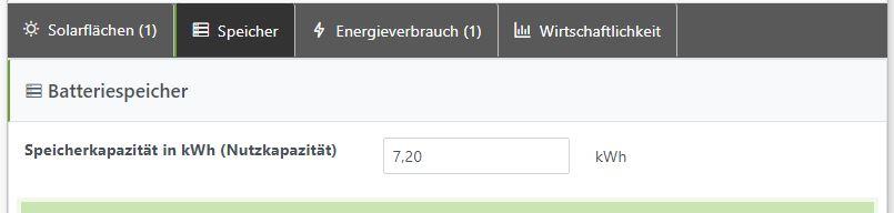 Solarspeicher erfassen